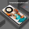 Золотой Лист Черный Для Honor Magic 6 50 70 90 Lite X7b 200 Pro Nova 10 Nova 5T X6 P30 Pura 70 Ultra Чехол для телефона из закаленного стекла