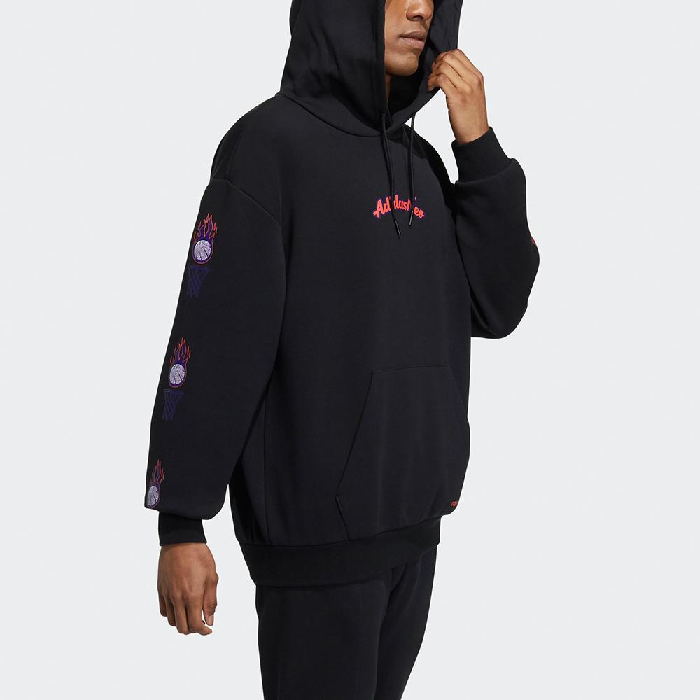 Adidas Neo Sweatshirts Men's Black Hooded Moderate Regular GT0250