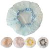 Convenient Printed Hat Headwear Cozy Wear Cute Bath Hat Bonnet Shower Hair Cover Bathroom Accessories Shower Bonnet