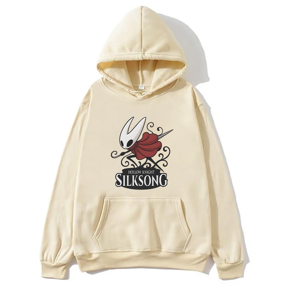 Hollow Knight Silksong Graphic Hoodie Male Women Fashion Oversized Sweatshirts Hollow Video Game Fan Pullovers High Street Hoody