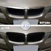 Передняя решетка радиатора "почки" Совместима для BMW 2005-08 E90 E91 323i 328i 335i M-Цвет Глянцевый Черный Детали экстерьера автомобиля