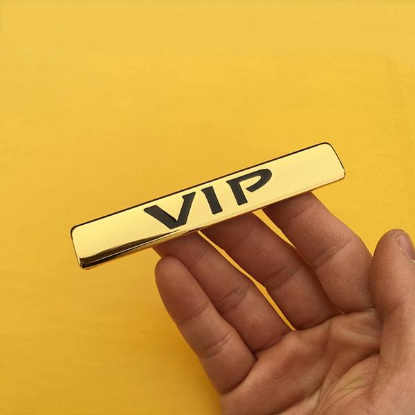 Car Styling 3D Metal Stickers VIP Junction Produce Emblem Decal Auto Accessories