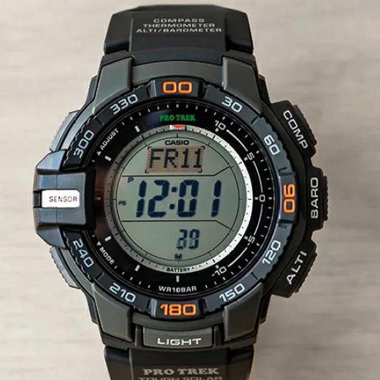 Casio Мужские часы PRO TREK Черные PRG-270-1 PRG-270-1