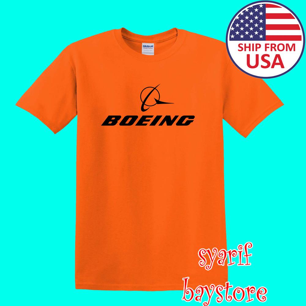 Boeing Американские Авиалинии Мужской#039;s Оранжевый Размер от S до 5XL Унисекс Футболка