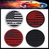 Наклейки из алюминиевого сплава для внедорожника, эмблема, значок, аксессуары, круглый флаг США, 4x4, Соединенные Штаты Америки, США, государственный флаг