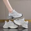 Корейская версия платформенных кроссовок «папины кроссовки» женские 2024 новая осень сетчатые дышащие увеличение роста спортивные повседневные кроссовки для бега ins тренд