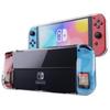 Switch OLED Transparent Soft Rubber Case for Nintendo Game Console with Cartridge Slot