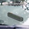 1Pcs Car Temporary Parking Card Phone Number Card Plate Sticker For Porsche Boxster Cayenne Panamera Macan Cayman 911 918 996 917 991