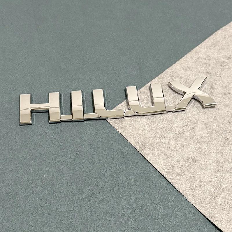 Mcnky6 1 шт. 3D ABS Черно-серебристая Наклейка-буква на задний багажник Автомобильный Значок Эмблема Для HILUX Надпись Логотип Автомобильные Аксессуары для Внешнего Вида