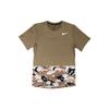 Nike Футболки мужские коричневые с круглым вырезом умеренного прямого кроя AQ1092-268