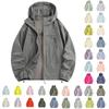 Lightweight Hooded Jacket For Couples Fashion Sunscreen Full Zipper Breathable Comfy Hoodies Coat Outdoor Sport Outwear