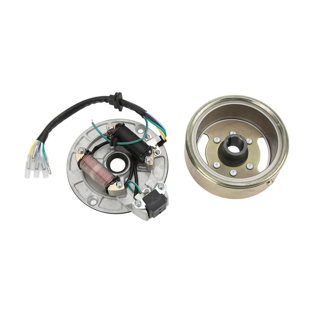 Magneto Stator Flywheel Rotor Kit Copper Aluminum for 90cc 110cc 125cc 140cc Kick Start Engine PIT PRO PIT Bike