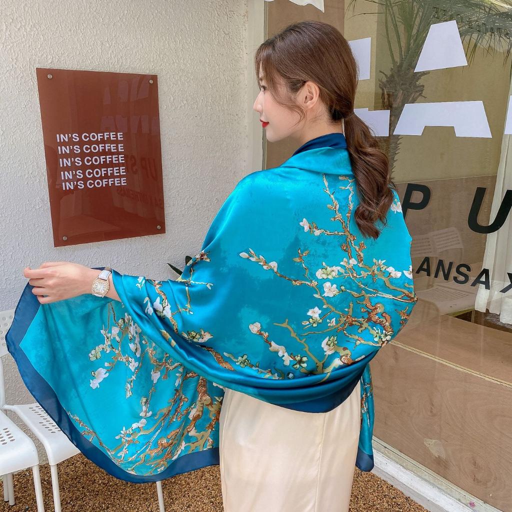 Elegant Ladies Air-conditioning Room Large Shawl Seaside Holiday Sunscreen Sarongs