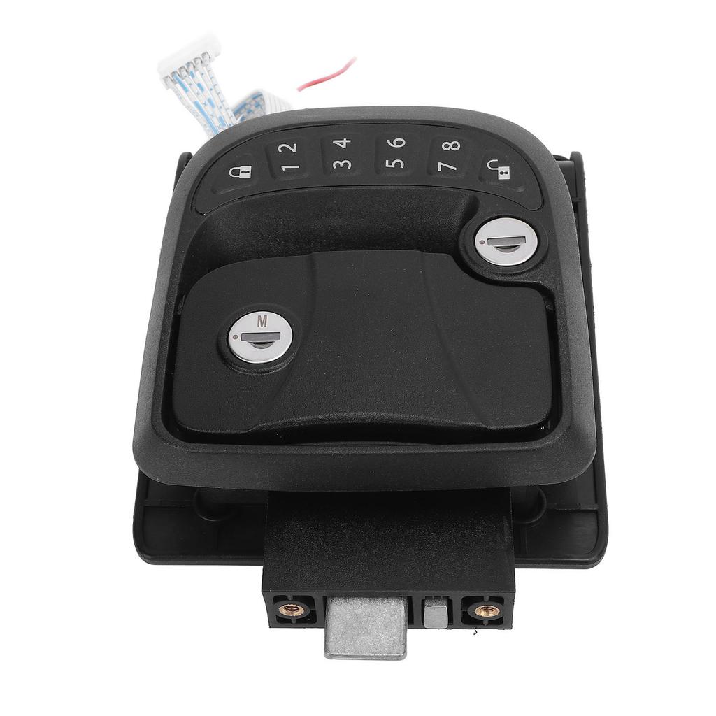 RV Door Lock Latch Keyless Entry Remote Control Keypad Zinc Alloy Trailer Door Latch for Trailers Motorhomes Right Side