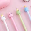 1 Piece Kawaii Gel Pen Korean Cartoon Creative Cute Fruit Head School Office Stationery