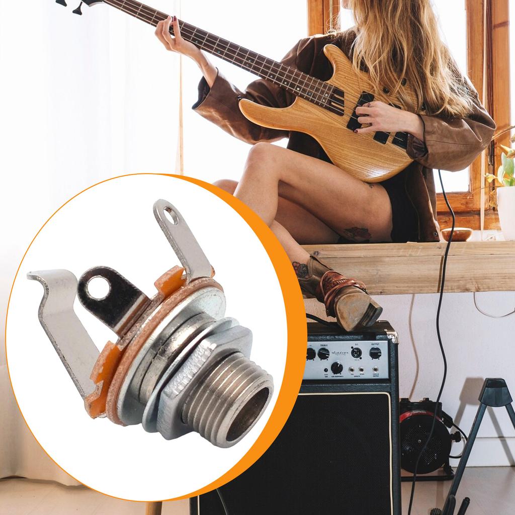 2025 ГОРЯЧЕЕ 6.35мм 1/4' Гнездо Jack Выходная Пластина для Telecaster TL Гитары Гитарные Запчасти Аксессуары