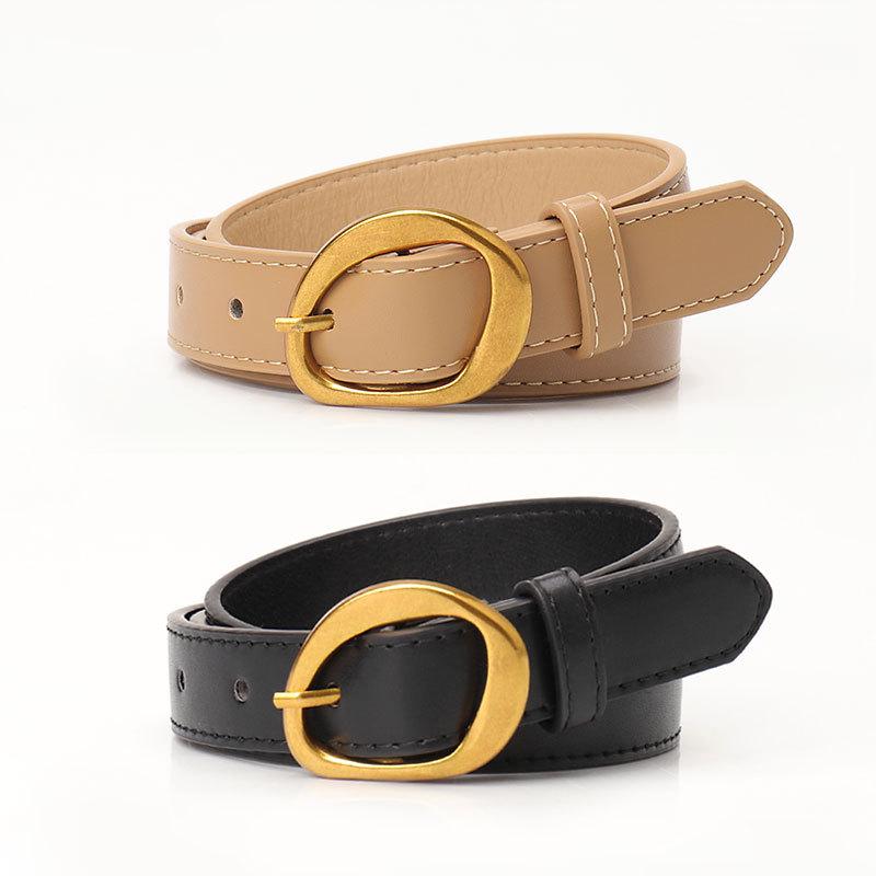 Korean Style Women's Belt with Pin Buckle - Fashionable, Slim, Perfect for Jeans