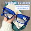 Neutral Fashion Square Frame Reading Glasses High Quality Presbyopia Glasses HD Blue Light Blocking Eye Protection Glasses
