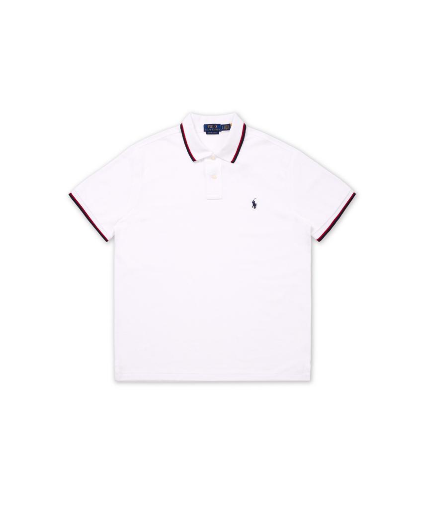POLO RALPH LAUREN Custom Slim Fit Mesh Polo Shirt - White