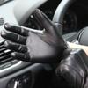 Male Keep Warm Fashion Accessories Gloves Full Finger Gloves Men Leather Mittens