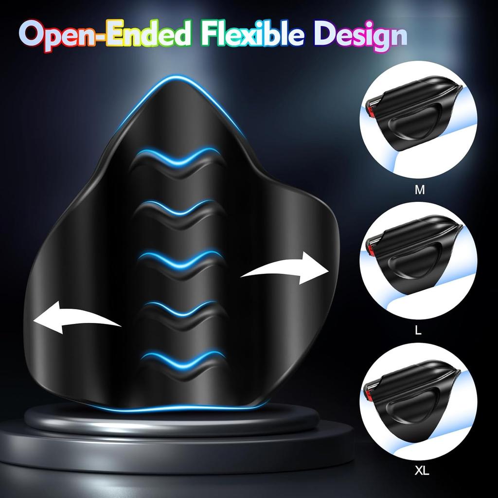 Male Masturbator with 9 Vibrations & LED Display,Vibrating Cock Ring with Detachable Bullet Vibrator Adult Sex Toys for Men Couple Male Sex Toy