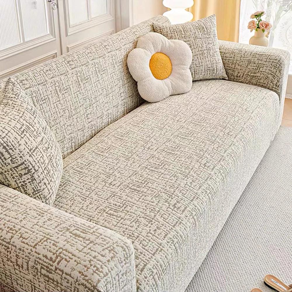 Plus Size Adjustable Elastic Sofa Cover Space Cotton Plaid On the Sofa Seat Cover Thick Sofa Covers for Living Room Couch Covers