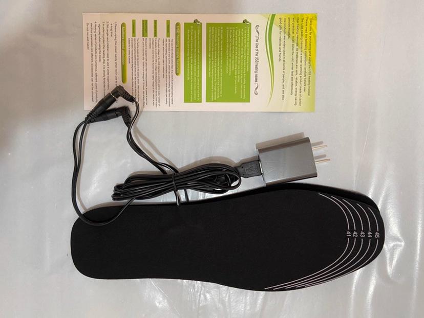 USB Нагреваемые Обрезаемые Стельки для Теплых Ног - Перезаряжаемые и Регулируемые Нагревательные Стельки
