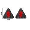 CYYPT1 Car Fender Decorative Sticker Quadrifoglio Super Sport Logo Badge Sticker For Alfa Romeo Giulietta Mito Giulia Stelvio Brera 147