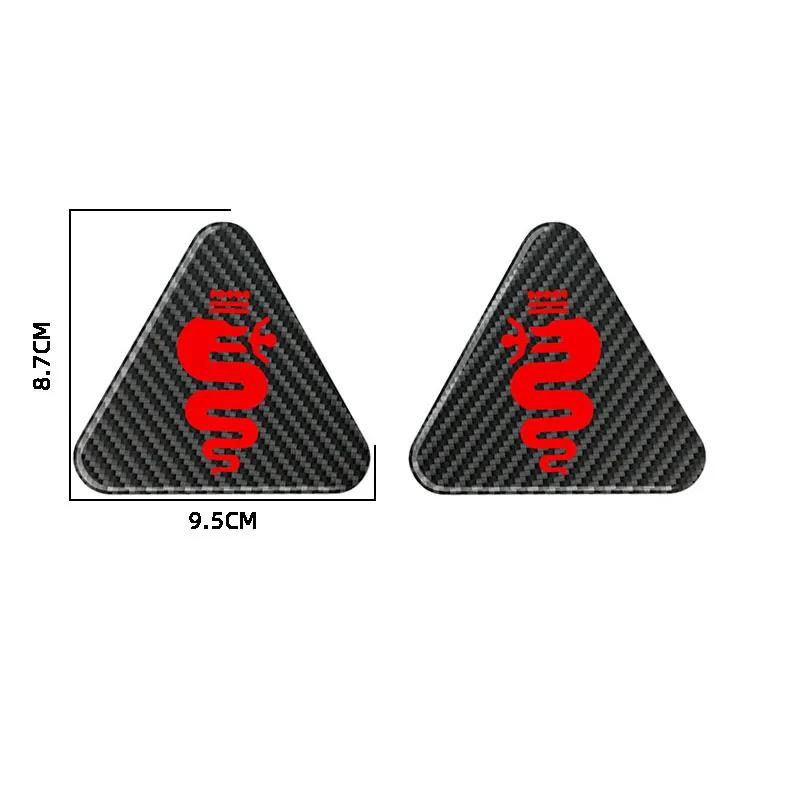 CYYPT1 Car Fender Decorative Sticker Quadrifoglio Super Sport Logo Badge Sticker For Alfa Romeo Giulietta Mito Giulia Stelvio Brera 147