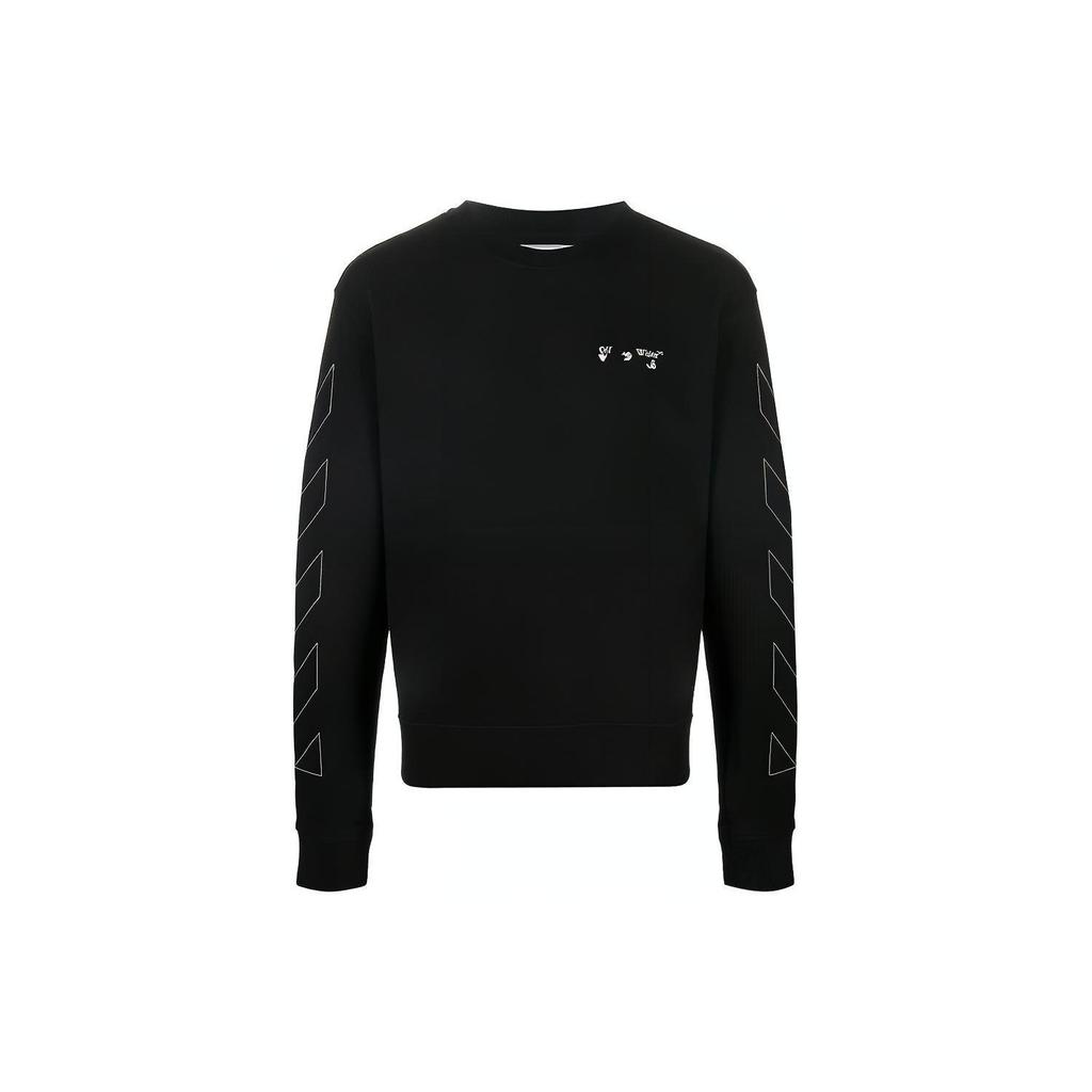 Свитшот OFF WHITE с узким кроем и логотипом Diag OMBA025F20FLE0011001