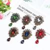 Big Water Drop Unisex Rhinestones For Women Fashion Accessories Corsage Jewelry Brooch Pins
