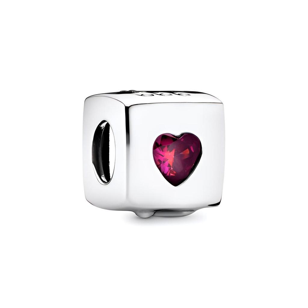 Pandora Heart Dice Charm Women Jewelry 797811CZR