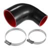 90 Degree Elbow Coupler Silicone Hose, 4 Layers, 2 Clamps, 2.0 - 3.0