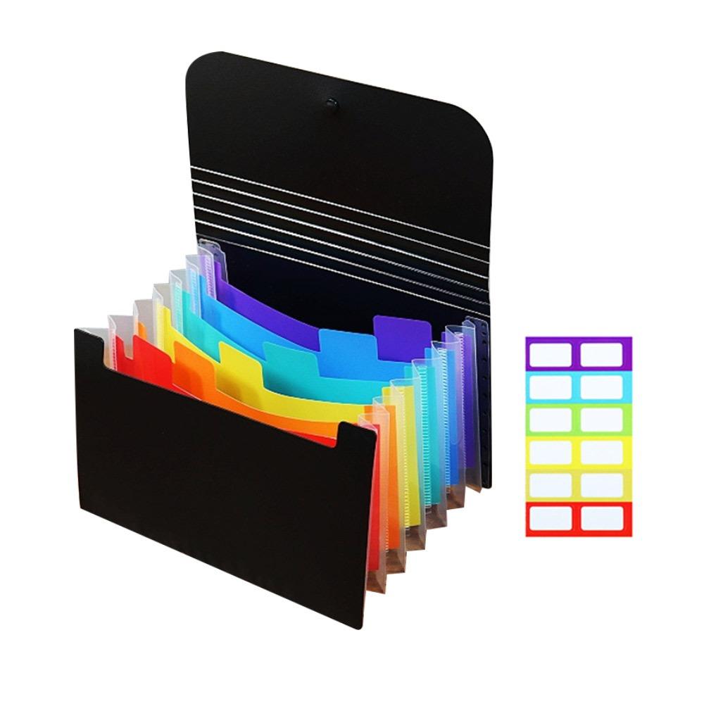 Large Capacity Organ Bag 7 Layer File Pouch Portable A6 File Folder