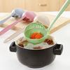 2-In-1 Long Handle Soup Ladle with Strainer Soup Spoon Essential Kitchen Tool for Cooking And Serving Hot Soups