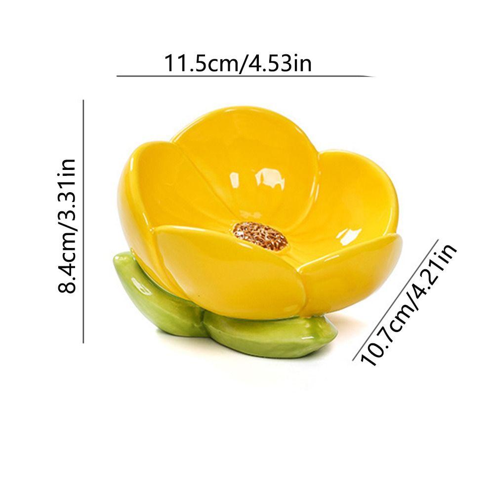 Handmade Tulip Flowers Storage Tray Decorative Flowers Shape Trinket Dish  Women