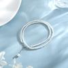 S925 Silver Versatile Simple Pearl Necklace Temperament Fashion Niche Design Collarbone Chain