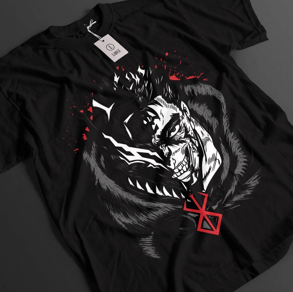 Футболка Berserk, футболка Guts, футболка Casca, футболка Griffith Top Warrior, аниме-футболка унисекс.