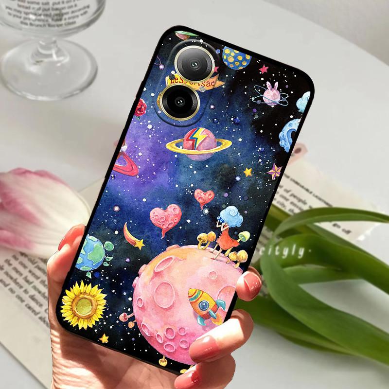 Для Realme C67 Чехол животное Силиконовые Мягкие ТПУ Задние Крышки Для Realme C 67 C67 4G Чехол Защитный Мультяшный Funda RealmeC67 Корпус