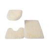 Коврик для унитаза, Впитывающий и Нескользящий, Набор из трех предметов, Коврик для ванной комнаты, Шерстяной ковер.