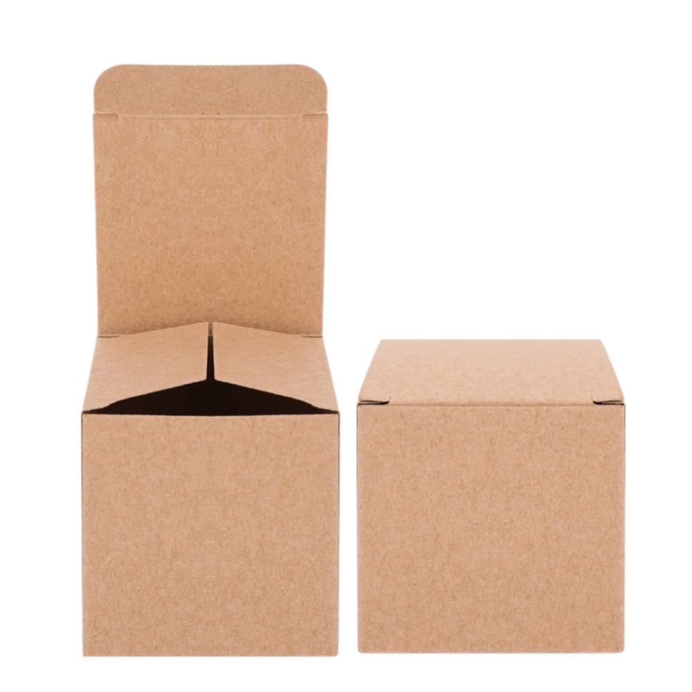 50PCS Paper Boxes With Lids Candy Box Wrapping Supplies Kraft Paper Box Wedding