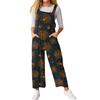 Women’s Loose Casual Sleeveless Jumpsuit Halloween Printed Jumpsuit Printed Jumpsuit