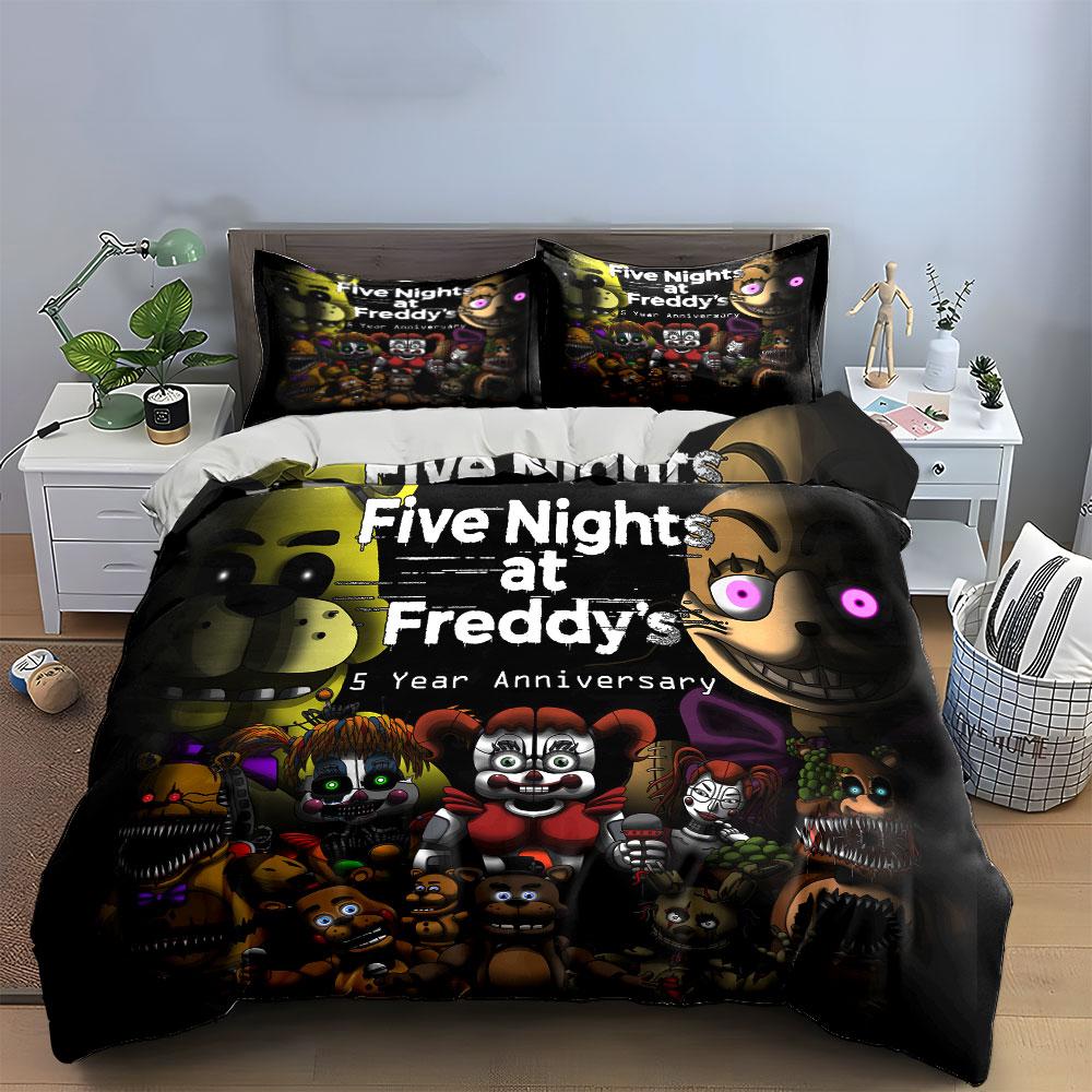 Animatronic characters collage. Bedding sets Duvet cover sets Duvet covers Pillowcases(1*Duvet Cover 2*Pillowcases without duvet insert)