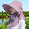 Shawl Sun Hat UV Protection Women's Ponytail Hat Fashion Shawl Mask Autumn