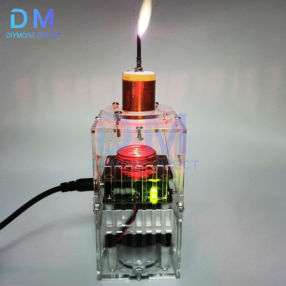 High Frequency Tesla Coil HFSSTC Electronic Plasma Flame With Adapter Switching Power Supply