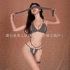 Сексуальное нижнее белье Сексуальная одежда Большой размер Прозрачная пижама из трех частей Костюм страсти Униформа Соблазн В комплекте