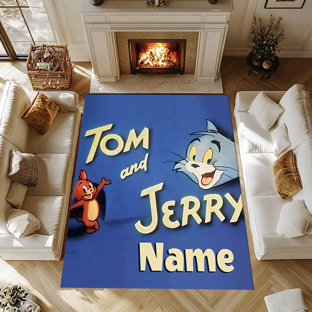 Warner (10) Customize your name rug, office chair cushion, home bedroom living room gift.