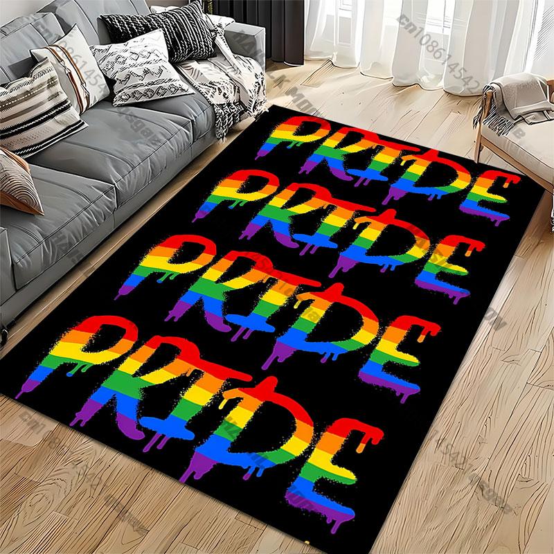 Support love equality inclusion empowerment carpet Yoga living room room decor children's crawling mat doormat area rug