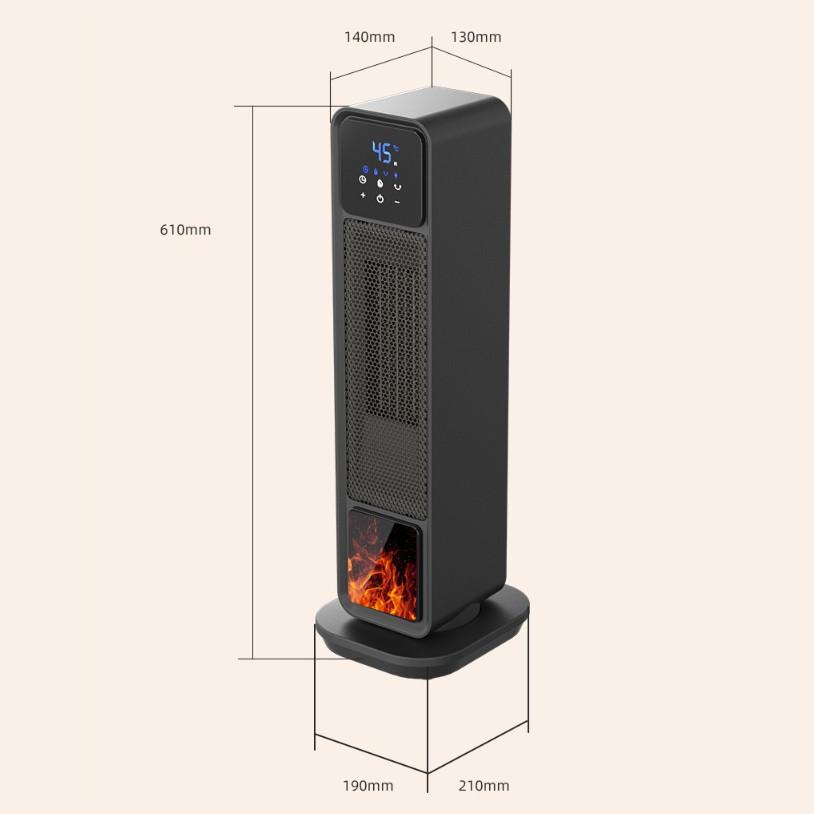 Тепловентилятор 2200 Вт, Высокая мощность, Теплый воздух, 15-45℃, Интеллектуальная регулировка, Бытовой, Вертикальный, Электрический обогреватель, Зима, Быстрый нагрев, Горячий воздух