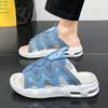 Summer Sandals Outdoor Thick Sole Versatile Beach Anti Slip Air Cushion Shoes Brand Designer Fashion Wear Resistant Slippers 47